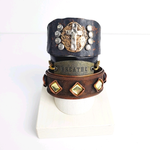 3 Cuff Set, Sarah Cavender, Lenny Eve, Copper NWOT - Picture 1 of 7